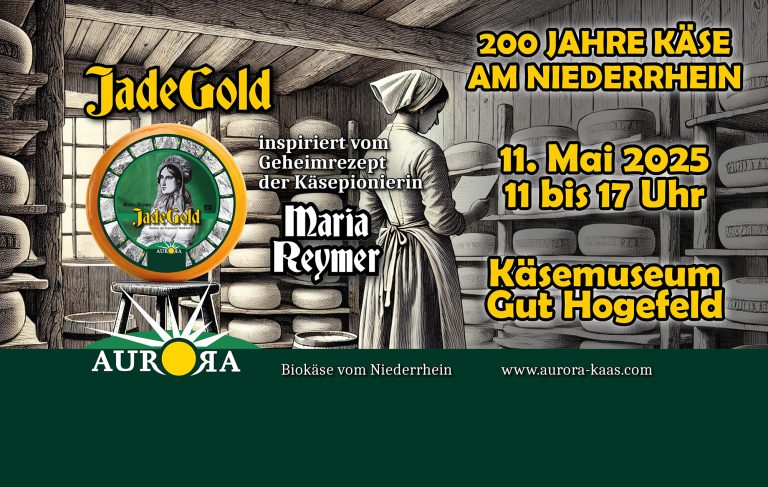 Familienkäserei Aurora präsentiert „JadeGold“ zu Ehren von Maria Reymer